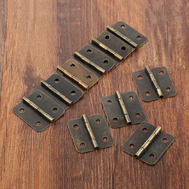 Online Shop DRELD 10Pcs 30*25mm Antique Cabinet Hinges Furniture placeholder DRELD 10Pcs 30*25mm Antique Cabinet Hinges Furniture Accessories Door Hinges Drawer Jewellery Box Hinges - Online Shop DRELD 10Pcs 30*25mm Antique Cabinet Hinges Furniture