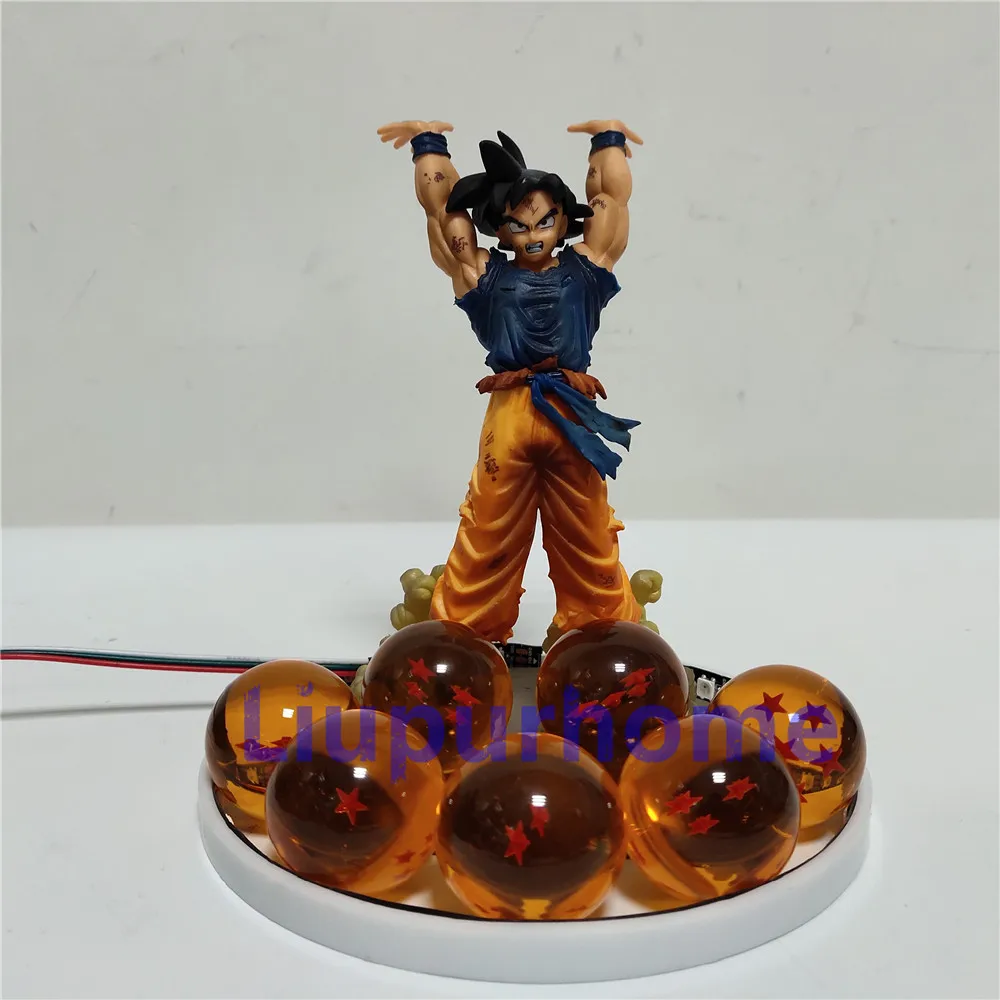 Dragon Ball Z рисунок Сон Гоку Genki DamaSpirit бомба DIY Ночной светильник хрустальный шар Dragon Ball и super Goku бомба духов Lamparas игрушка