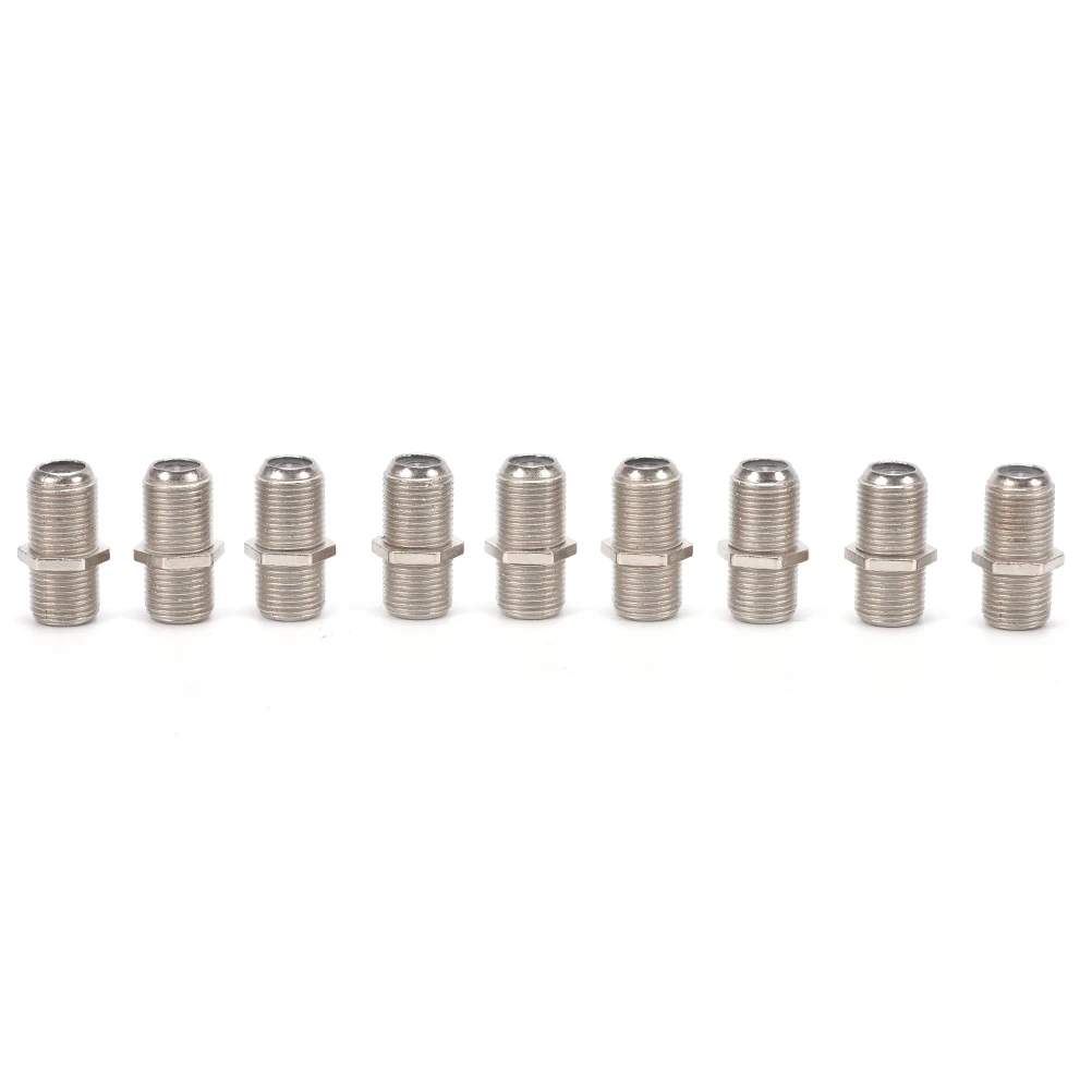 

10 Pack F Type Coupler Adapter Connector Female F/F Jack RG6 Coax Coaxial Cable