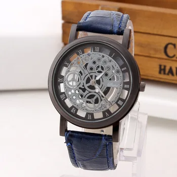

2019 New Hollow Watch Quartz Watch Men Luxury Man Hot Sale Fashion Out Skeleton Relojes masculino drop shipping wristwatch