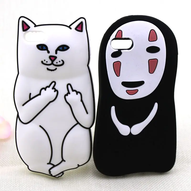 

Soft SiliconCase For iphone 6S 6 Plus 3D Coque Cartoon Case For iphone 5 5S SE 7 7plus Accessories