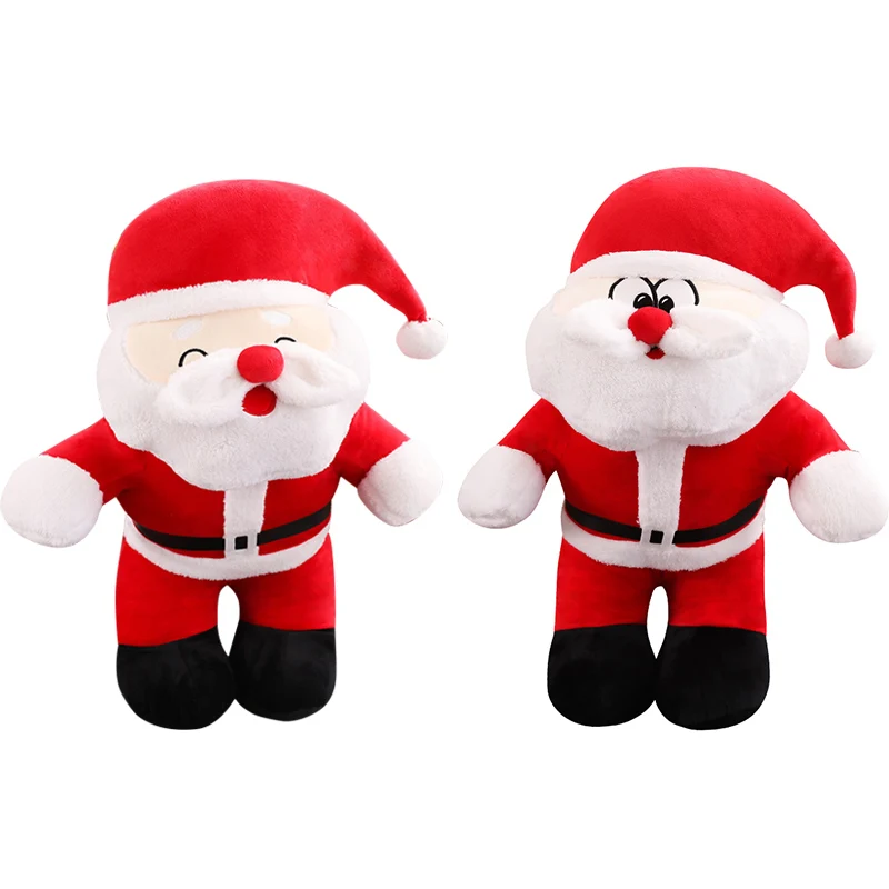 Новогодние куклы большого размера выдвижной Санта-Клаус снеговик лося игрушки рождественские фигурки Рождественский подарок для ребенка красный орнамент с рождественской елкой