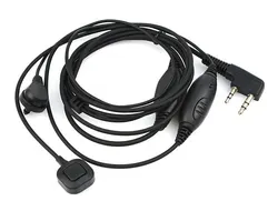 2-Pin Covert Acoustic Tube Earpiece MIC Finger PTT for kenwood BAOFENG UV-5R BF-888S QUANSHENG TG-UV2 PUXING PX-777 PX-888