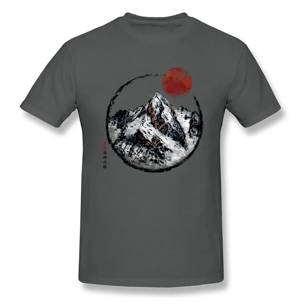 Short Sleeve Tees Crewneck Cotton Fabric Men Top T-shirts Sunset in Rocky Mountain 3D Printed Tees New Coming Drop Shipping Sunset in Rocky Mountain carbon