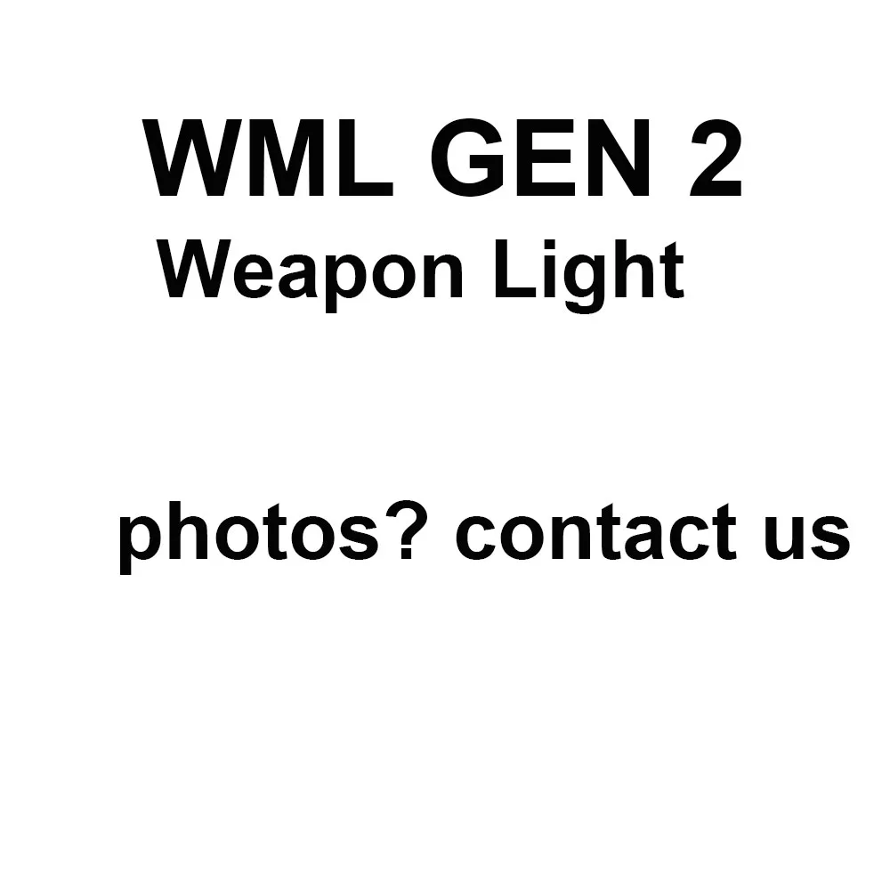 Охотничий прицел тактический Улучшенный выпуск WML GEN 2 оружейный светильник осветитель ночной эволюции светодиодный светильник-Вспышка черный
