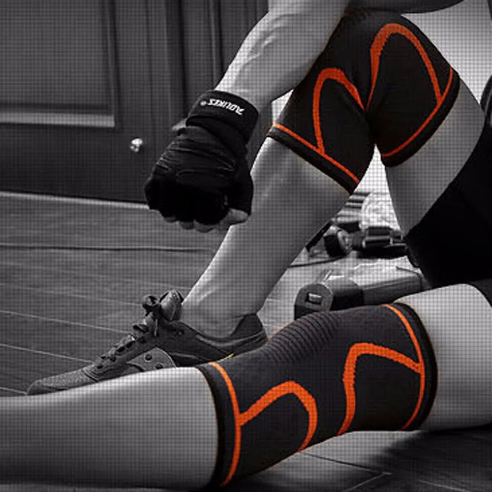 1 Pair Knee Support Knee Pads Brace Kneepad Gym Weight lifting Knee