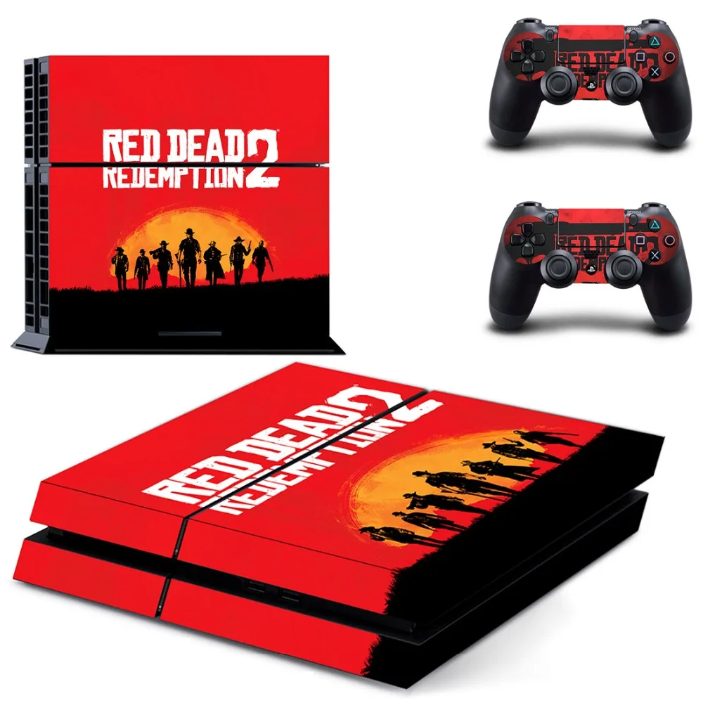 

Game New Red Dead Redemption 2 PS4 Skin Sticker Decal For PlayStation 4 Console and 2 Controllers PS4 Skin Vinyl