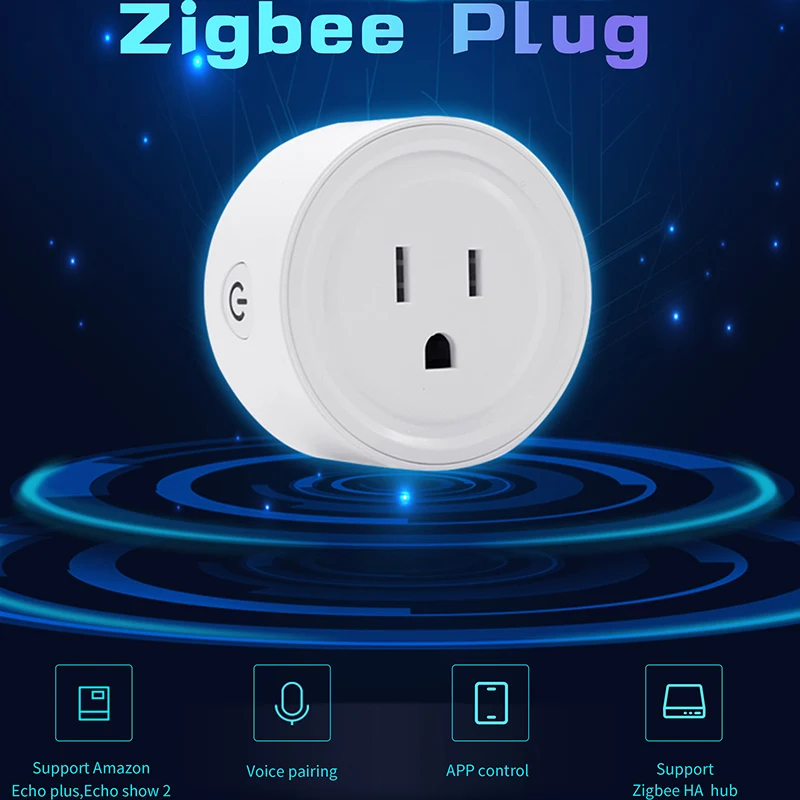 Lonsonho Zigbee умная розетка с разъемом для США работает с Echo Alexa Smartthings Wink Hub умный дом автоматизация