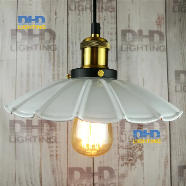White Shade Edison Vintage Filament Pendant Small Light White Shade Edison Vintage Filament Pendant Small Light Restaurant Lamp Bar