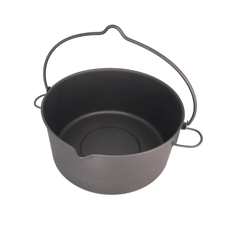 TOAKS al aire libre utensilios Camping Picnic colgar olla ultraligero de titanio olla 1600 ml o 2000 ml