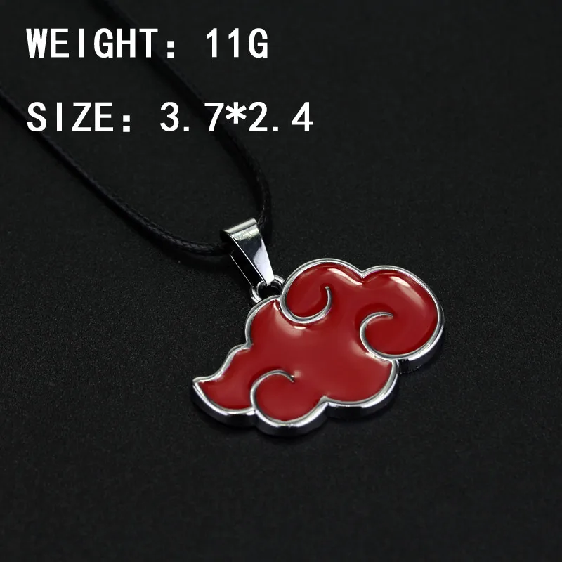 Наруто Hokage Tsunade Uzumaki Ожерелье Акацуки красное облако кулон ожерелье Мужчины Мальчики Ювелирные изделия Аниме подарок