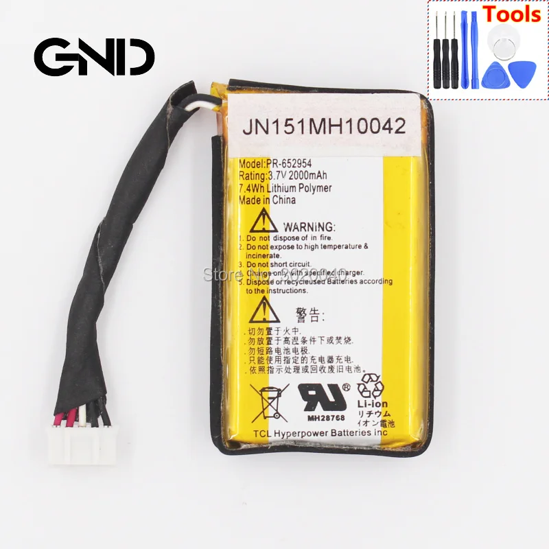 

GND 2000mAh/7.4Wh 3.7V PR-652954 Replacement Battery For JBl Flip 2 Flip II Speaker Built-in Li-ion bateria Li-Polymer Batterie