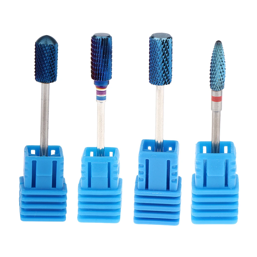 High Quality Tungsten Steel Drill Bit Set for Nails, Pack of 4