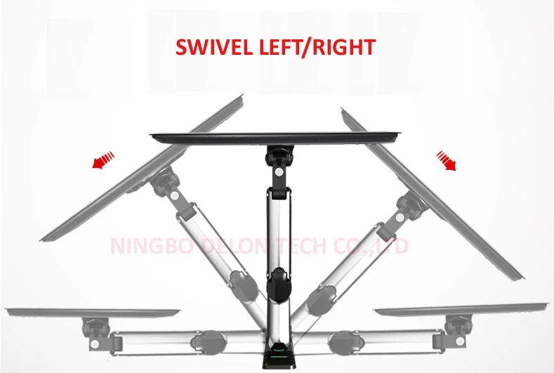 NB F300 5-10 кг Алюминиевый Газовый пружинный монитор полное движение 2 руки ТВ настенный кронштейн ЖК 30-4" тв крепление монитор держатель светодиодная подставка