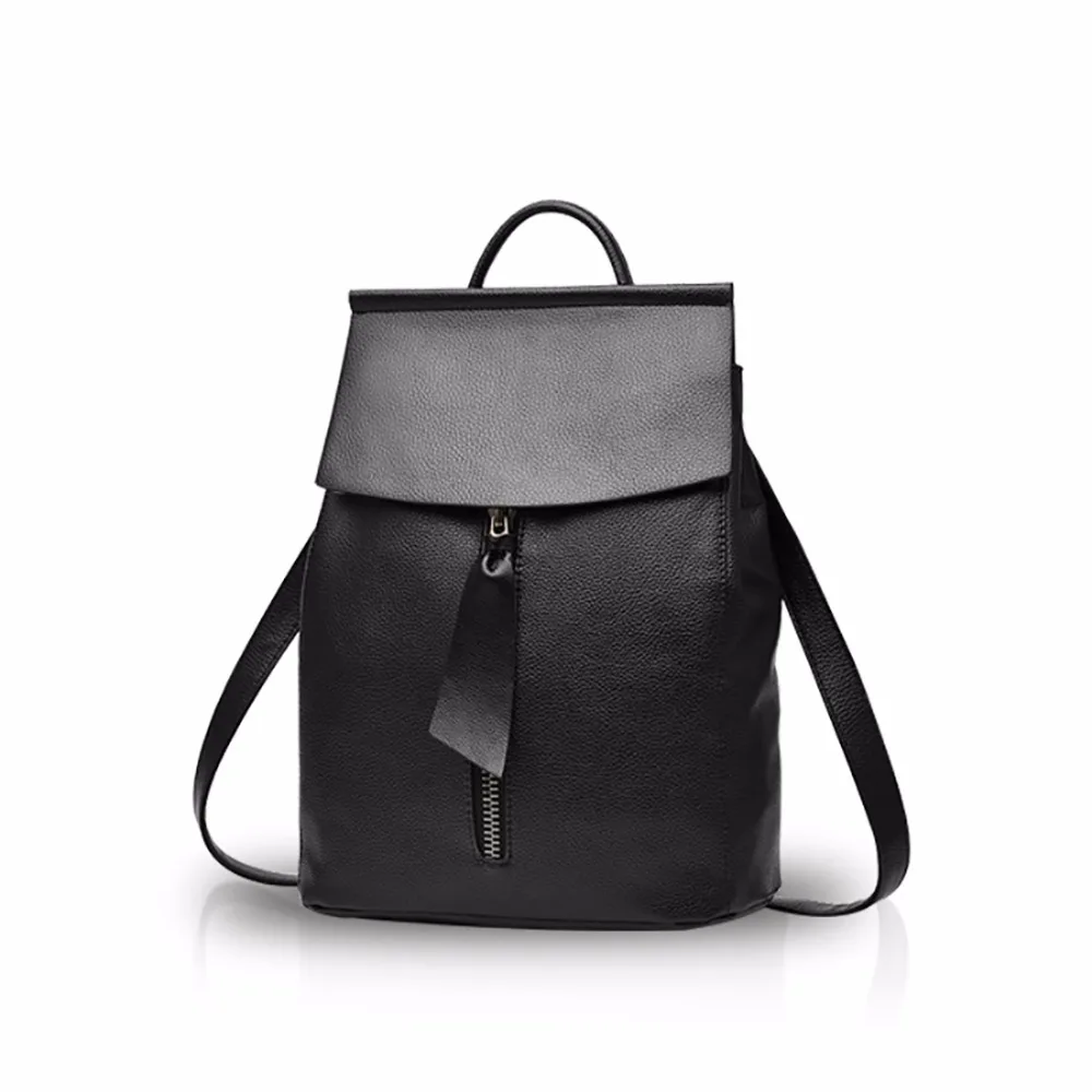 NICOLE DORIS Fashion Women School Bag Shopping Bag Shoulder Bag Girls Travel Backpack Daypack PU Leather