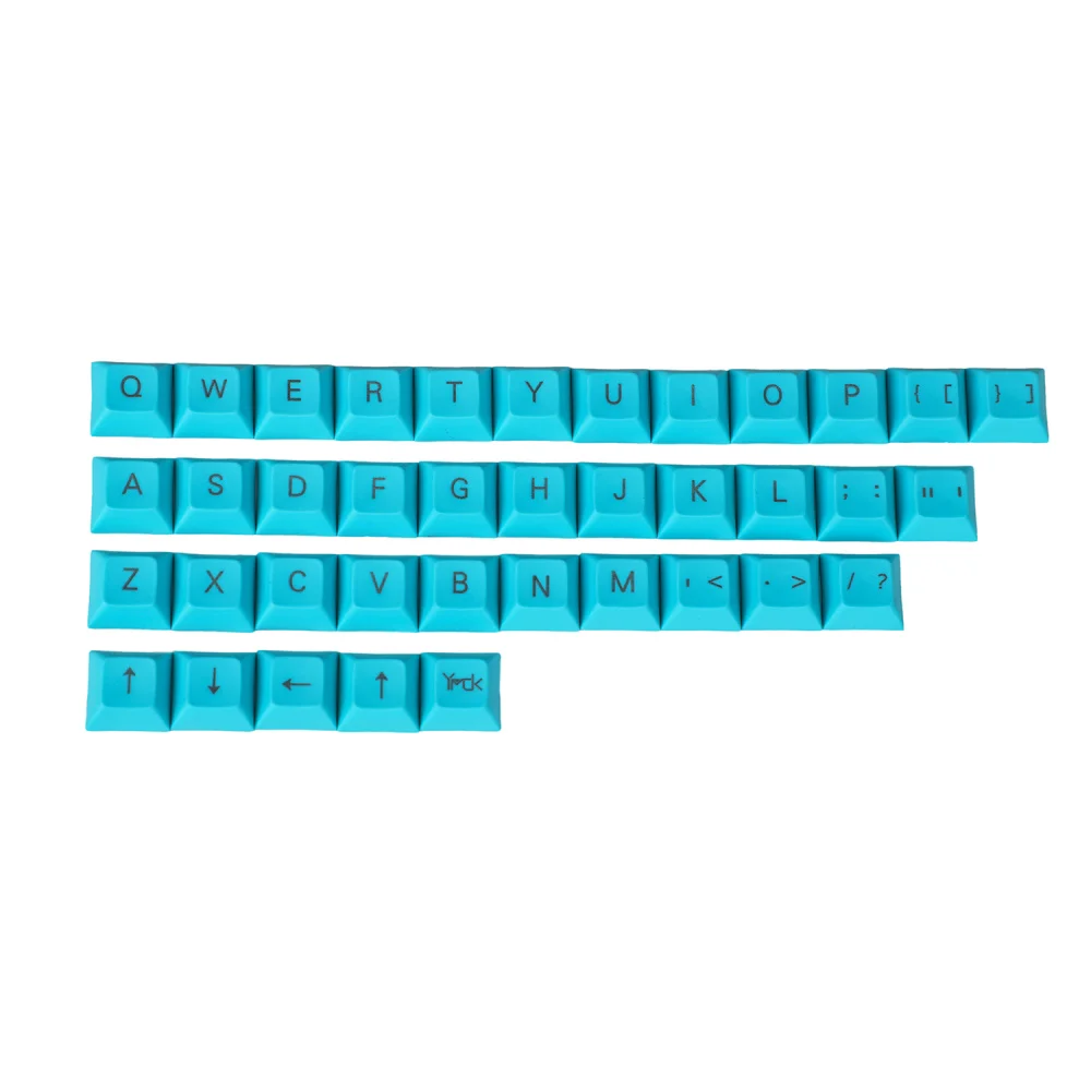 Оптом YMDK Топ Печать DSA 37 ключ Keycap набор 1,4 мм PBT для MX переключатели механическая клавиатура