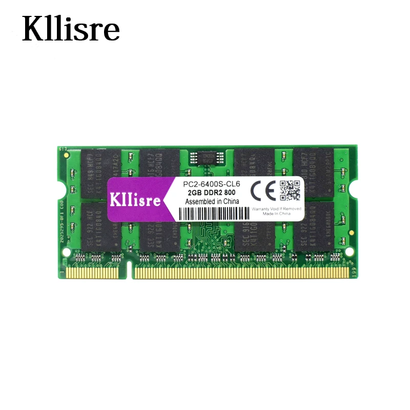 

Kllisre 2GB DDR2 PC2-6400 800MHz 200pin laptop memory SO-DIMM Notebook RAM