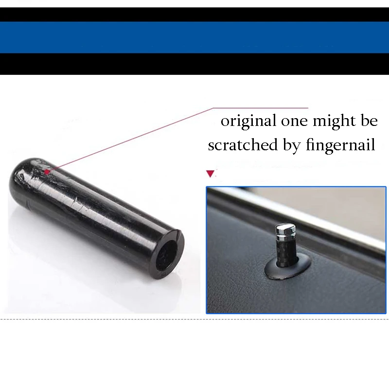 4Pcs Carbon Fiber Car Door Pin Decoration for BMW E39 E46 E90 E92 F30 E60 E61 F10 E65 E66 E82 X3 X5 X6 Accessories Car Styling (9)