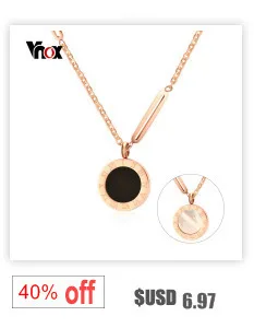 Vnox Мода узел колье Цепочки и ожерелья для Для женщин jewelry 316L Нержавеющая сталь Золото-цвет 2 мм Ширина