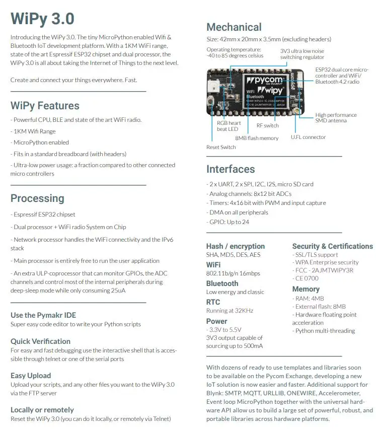 WiPy-3.0 INFO 3
