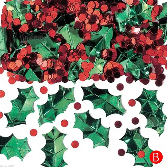 5 Pack Christmas Confetti Xmas Tree Shaped Confetti Decoration Table