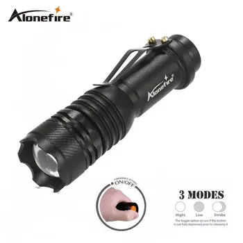 

AloneFire X320 Zoomable LED Flashlight 2000LM Waterproof Lanterna LED zoom mini Torch 3.7V AA 14500 battery Flashlight