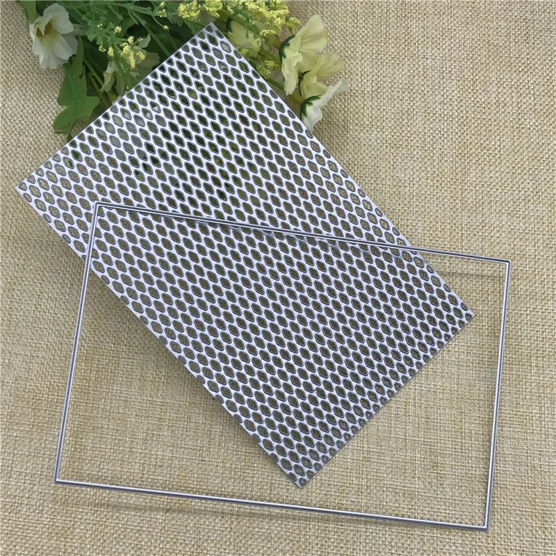 

Rectangular Grid Metal Cutting Dies Stencils DIY Scrapbooking Album Decorative Embossing Folder Paper Cards Template