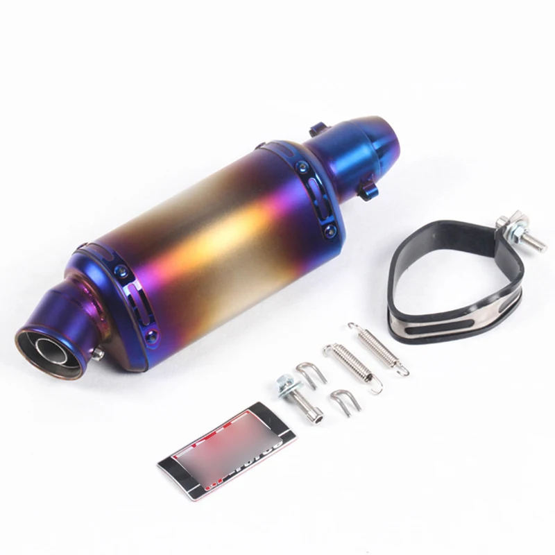 Universal Exhaust Pipe Muffler Silencer Tail Tip Escape with Removable DB Killer Exhaust System for Motorcycle ATV Bike