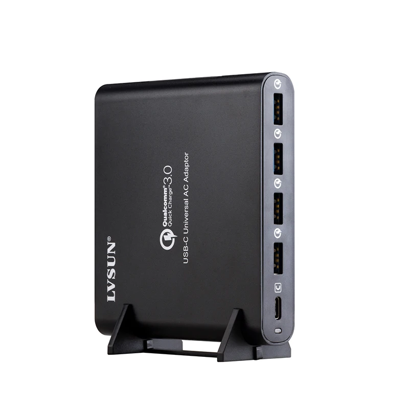 LVSUN QC3.0 Универсальное зарядное устройство для телефона планшета ноутбука type-c type c USB-C зарядное устройство для Macbook Spectre 13 Yoga 5 Xiaomi hp(без наконечников