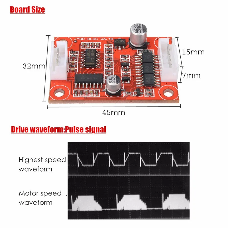 DC 7,5 V-18 V 30 Вт бесщёточным двигателем драйвера контроллера доска набор "сделай сам" для Жесткий диск мотор/насос перегрузок по току Лидер продаж