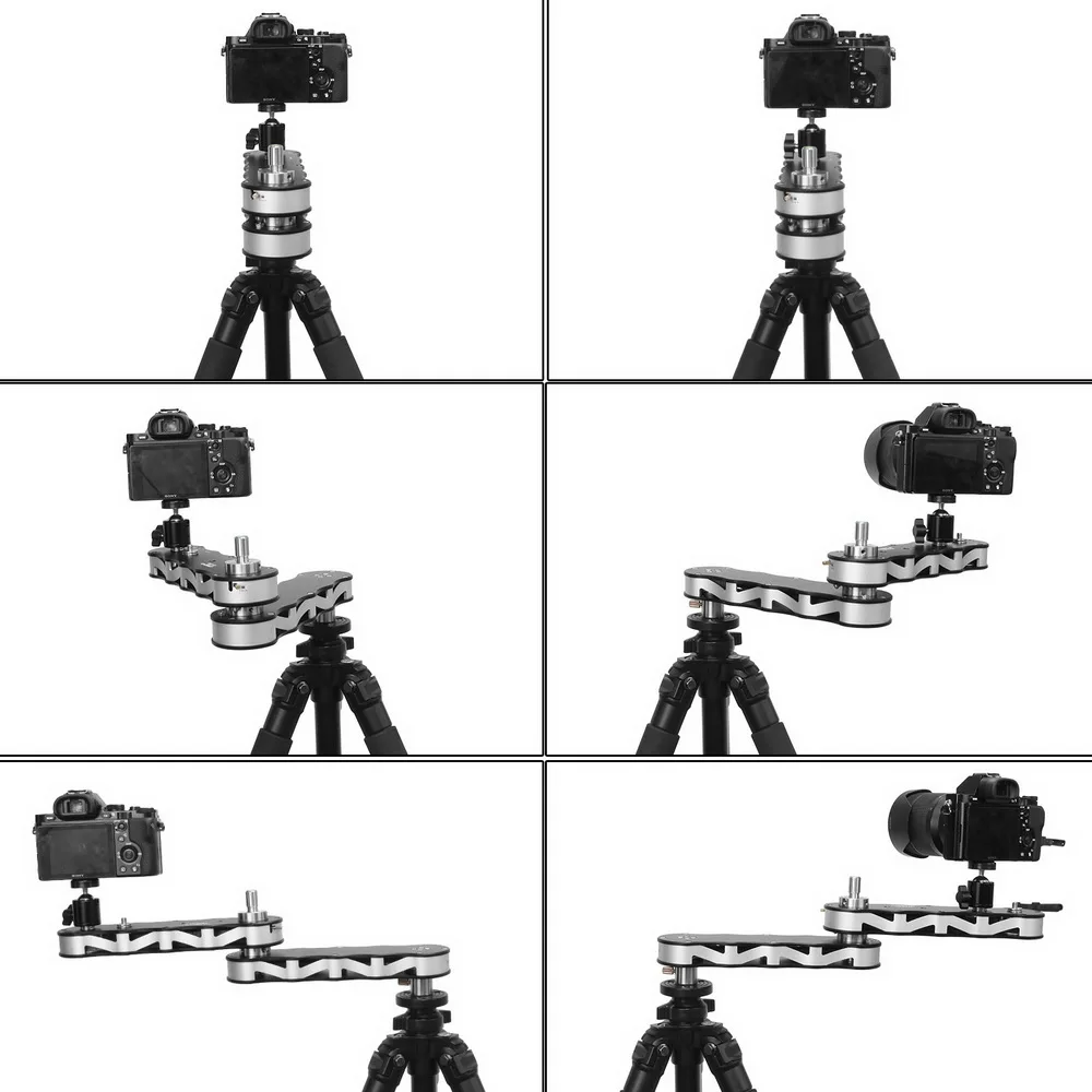 Портативная камера Видео слайдер рельс Трек Рычаг с паннингом линейного движения 4x расстояние для DSLR GoPro Экшн камера s Смартфон