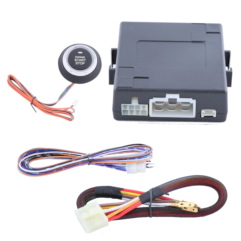 Universal push button engine start module DC12V manual gear /& automatic gear