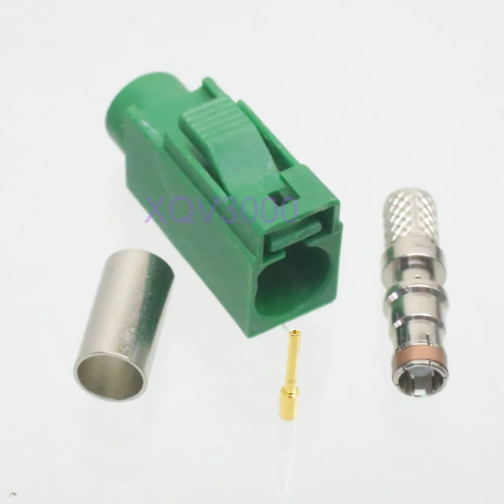 1pce Connector Fakra E 6002 SMB female jack crimp for RG58 LMR195 RG142