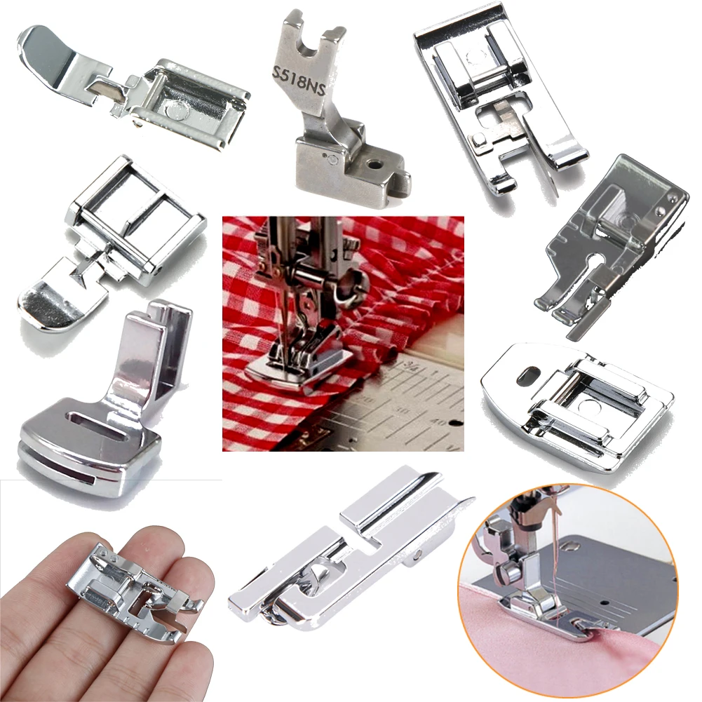 

20styles New Hot Domestic Sewing Machine Accessories Presser Foot Feet Kit Set Hem Foot Spare Parts For Brother Singer Janome