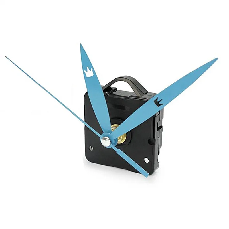 

Blue Hands Quartz Clock Movement Components Simple DIY Crown Blue Pointer Quartz Wall Clock Movement Mechanism Replacement Clock
