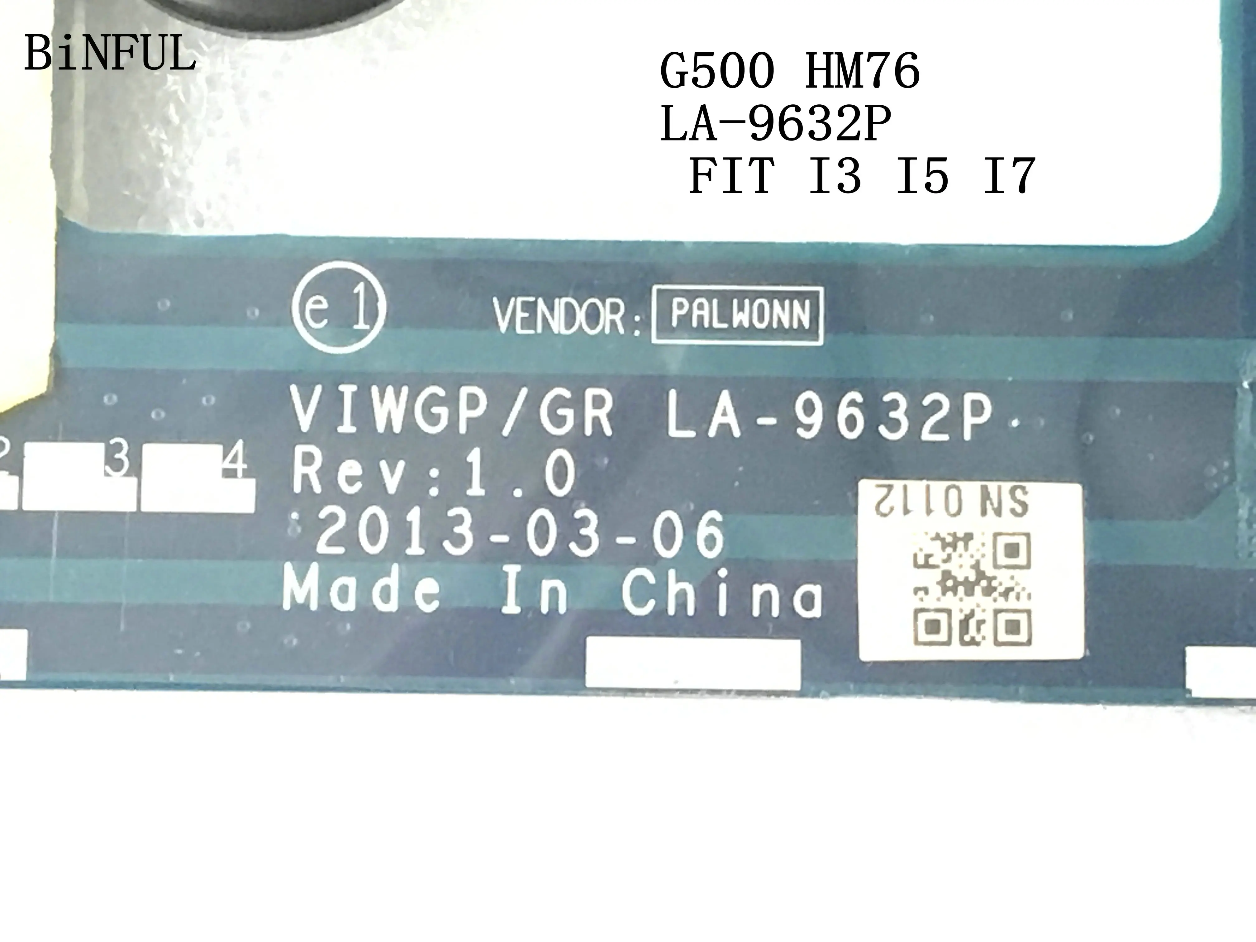 

Быстрая доставка, материнская плата VIWGP/GR LA-9632P для ноутбука LENOVO G500 SLJ8E HM76, подходит для CORE I3 I5 I7, 90 дней гарантии