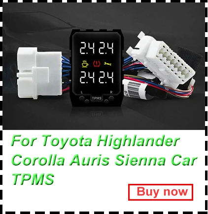 Для Toyota Camry Prado Prius Corolla OBD TPMS монитор давления в шинах Охранная Сигнализация напоминание о усталости цифровой блок