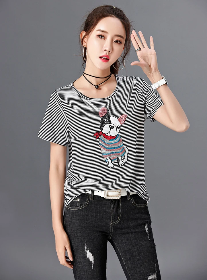 t shirt T1039 black-3