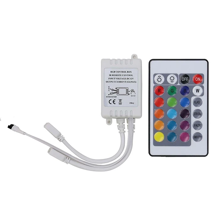 two output 24 key ir remote controller
