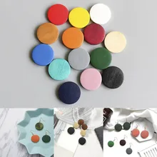 20 штук 15/20/25/30 мм деревянные бусины розового и черного цветов Цвет для изготовления ювелирных изделий с большими отверстиями, кулоны А-Diy круглые серьги Charm Wood на плоской подошве фурнитурой для кулона