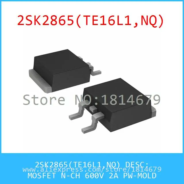 Free Shipping 3PCS/lot 2SK2865(TE16L1,NQ) MOSFET N CH 600V 2A PW MOLD ...