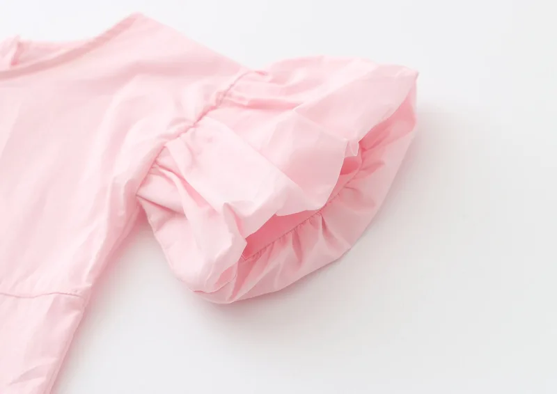 spesifikasi Baru Bayi Perempuan Pakaian Set 2 Pcs Kapas Rok + T Shirt Kasual Musim Panas Gaya Bayi Gadis Pakaian Pink Padat cocok untuk Pesta