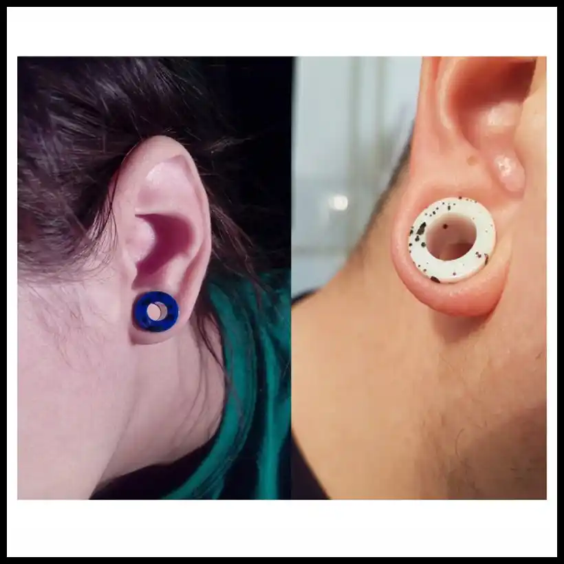 Tornillo de acrílico UV ajuste Carne Oreja Túnel Cuerpo Joyería Elegir Uno o Par