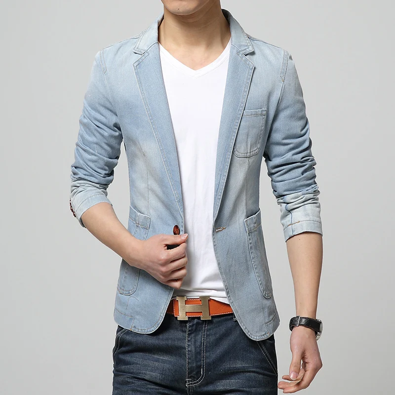 light denim blazer