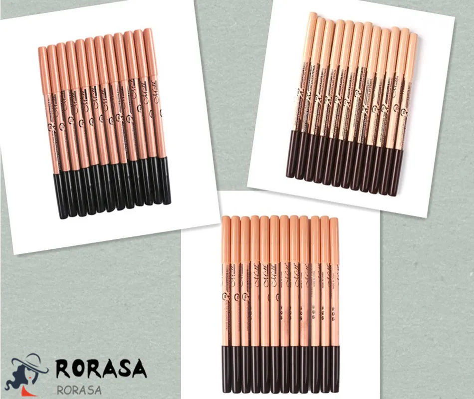 RORASA, 1 шт., профессиональный, 2 в 1, двойной карандаш для бровей и консилер, карандаш для бровей, ручка для бровей+ карандаш для консилера, cejas maquillaje