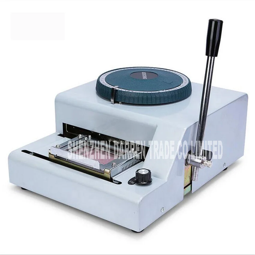 

NEW HOT 70CE Credit Card PVC Card ID Number Convex Word Code Machine Manual One-way Printer Two Adjustable (1/7 inch, 1/10 inch)