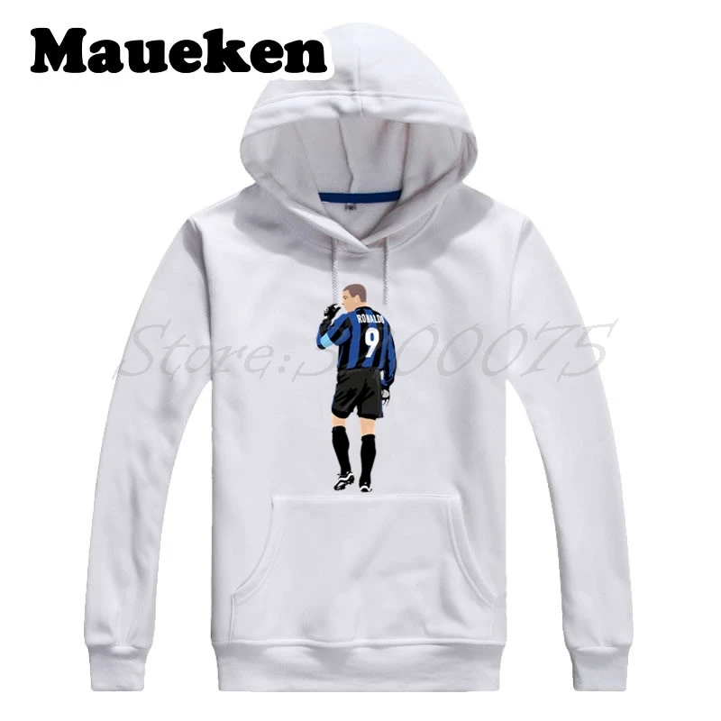 

Men Hoodies Ronaldo Luiz Nazario De Lima 9 period Legend Brazil Sweatshirts Hooded Thick Autumn Winter W17100927