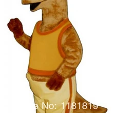 Талисман ростовой костюм кенгуру желтый костюм roo Модный на заказ костюм аниме косплей наборы Маскотте маскарадный костюм карнавальный костюм