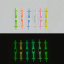 12 шт./упак. Для Мужчин Светящиеся Акула ленивый шнурки без галстука Silicome шнурки двигаться Для мужчин t тенденция шнурки