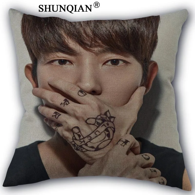 Чехол для подушки LEE JOON GI хлопок на молнии подарочный чехол большого